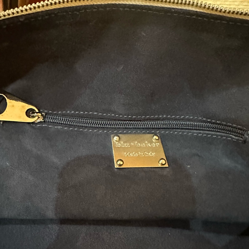 Blu + Baker Large Leather And Python Handbag/Tote - image 4